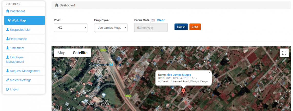 timesheet software, timesheet apps, timesheet application, timesheet system, workmap, employee location map